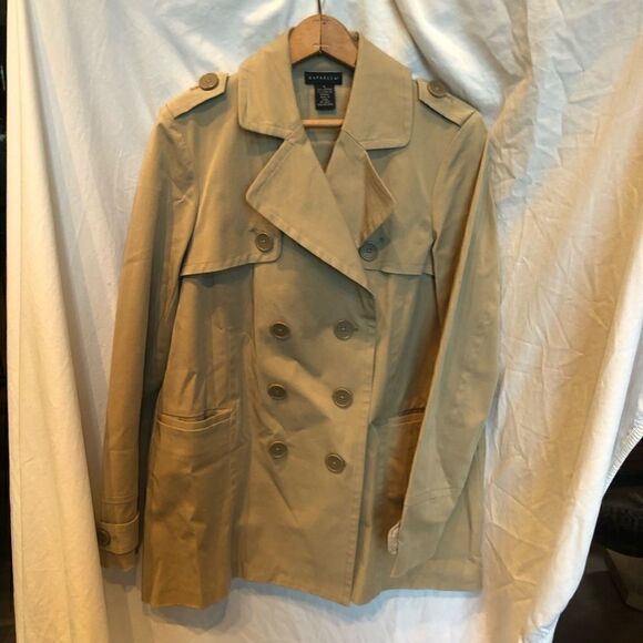 Rafaella Pea Coat Tan Size 6 - Picture 1 of 7